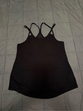 Black tank top with mesh detail #activewear #gymwear #fitness
